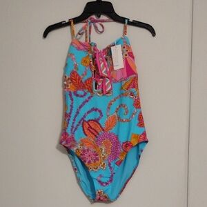 Trina Turk Women One Piece in Blue and Pink